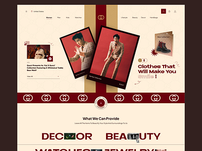 Gucci - Fashion Landing Page clothing clothing brand design e commerce ecommerce fashion fashion store homepage hypebeast landing page minimal modern product design style trending typography ui ux web website