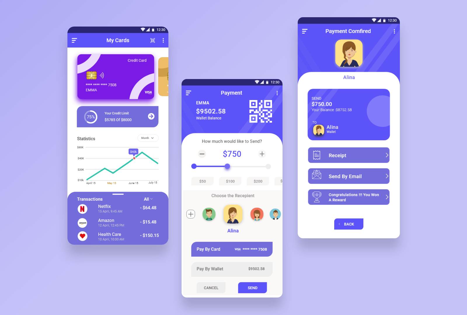 Send Money App | UI Design Concept by Ashish Mourya on Dribbble