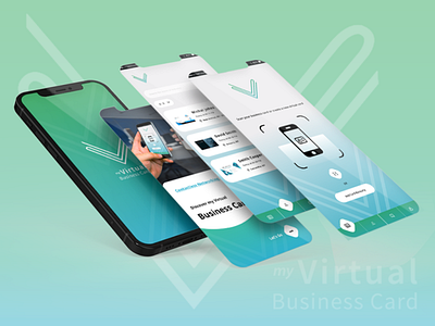 Virtual Business Card App Design for Android & iOS