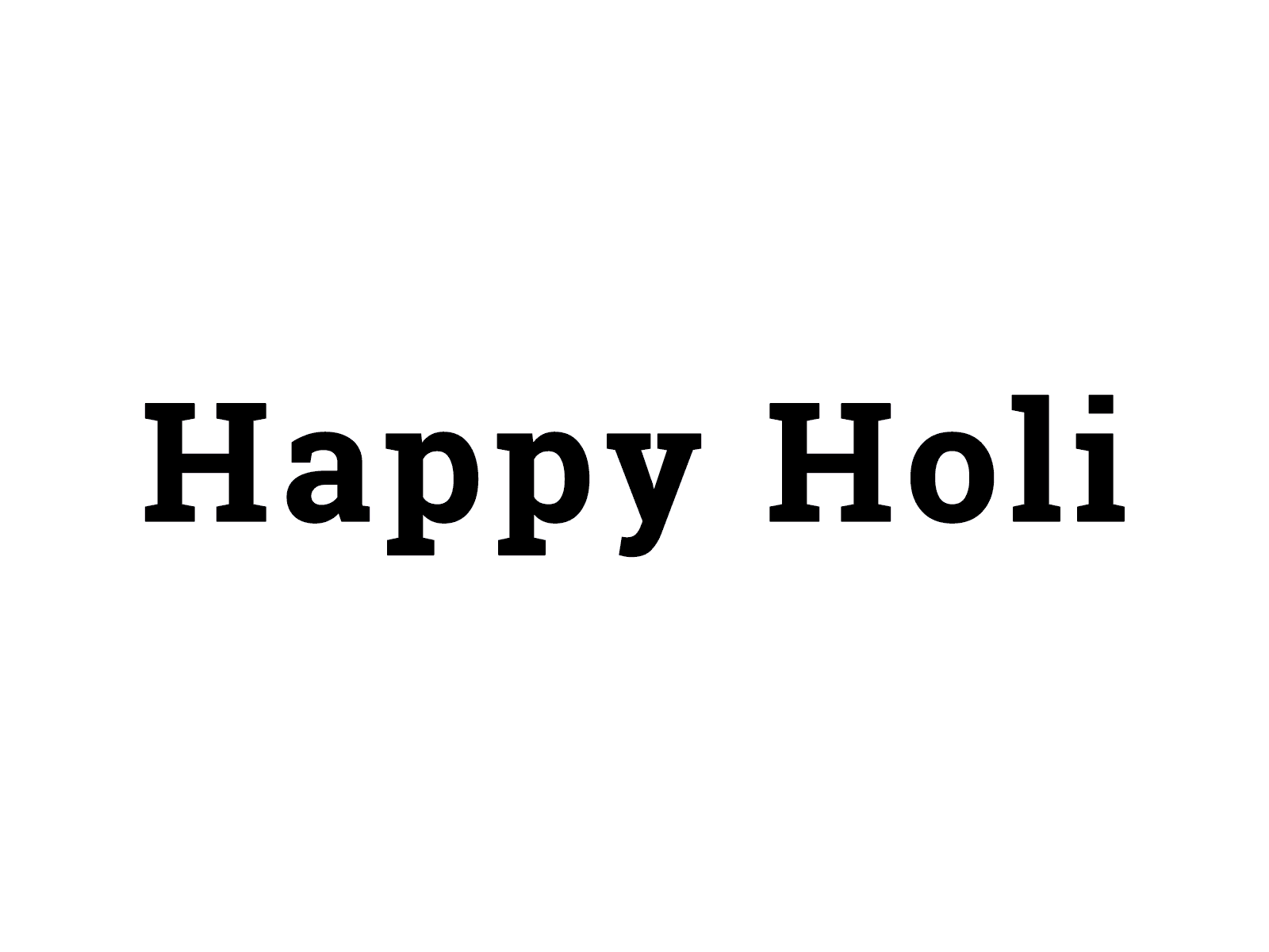 Happy Holi! animation