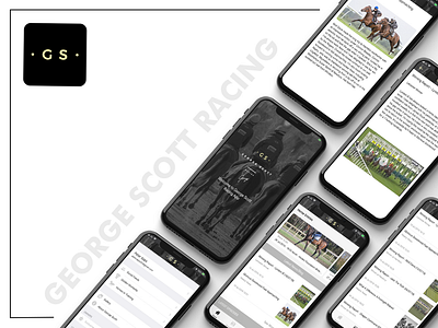 George Scott Racing iOS App Design app app design app store app ui application branding design illustration ios ios app ios design photoshop racing uidesign uxdesign