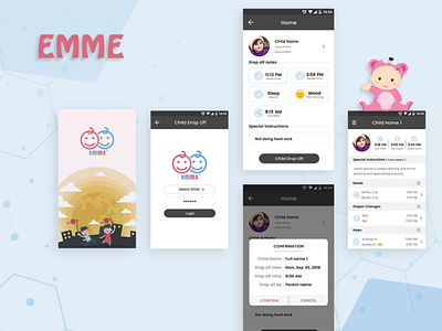 EMME App design app app design app ui application banner design designs logo ui ux