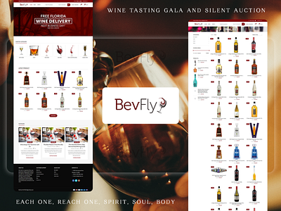 BevFly - Liquor Store & Wine Shop banner banner design branding design designs ecommerce design liquor online store ui ux web design website wine