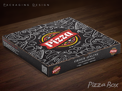 Pizza Box Design branding design packagedesign packaging packaging design pizza box ui ux vector