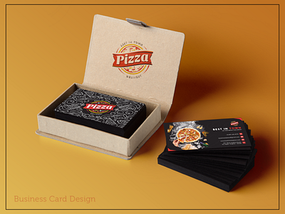 Business Card for Pizza Delivery branding businesscard delivery design pizza product design ui ux