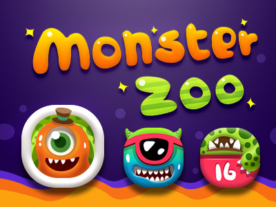 Monster Zoo by Louis🍃 on Dribbble