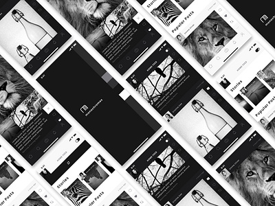 Photo sharing APP [monochromes] Prototype Design