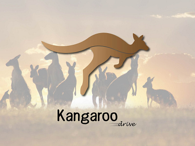 Kangaroo Logo australia branding kangaroo kangaroo logo logo logo design running kangaroo