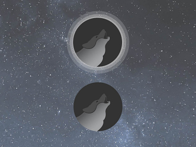 Moon wolf logodesign minimal minimalist moon wolf wolf wolf logo