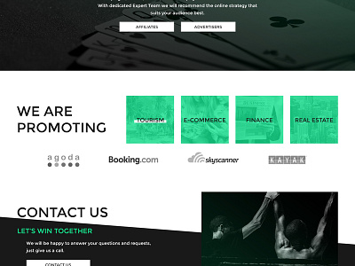 Adsbait Homepage advertising affiliate marketing concept microcopy ux web design website website builder