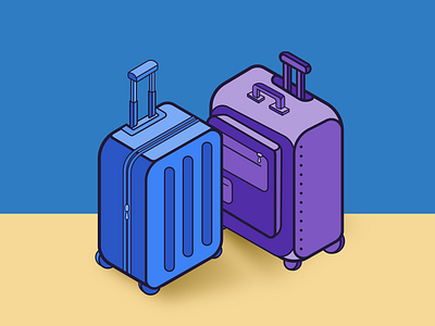 Suitcases illustration design illustration packing suitcases traveling vector