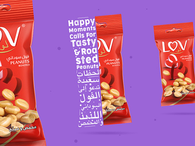 Happy Moments with LOV colors minimal social media typography