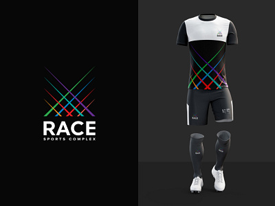 Let's Race brand identity branding colors fourart jersey logo minimal