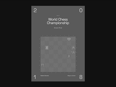 World Chess Championship chess design minimalism minimalist poster poster design