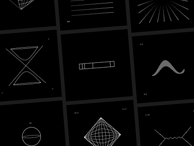 Science Cards black design minimalism minimalist physics science
