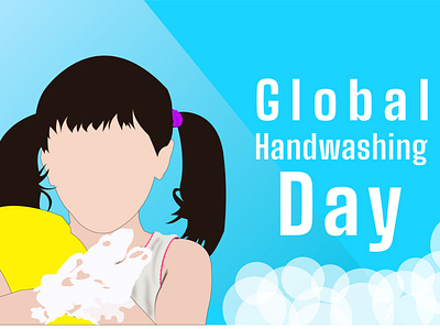 Global handwashing day day global hand drawn washing
