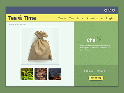 Tea Shop Web design