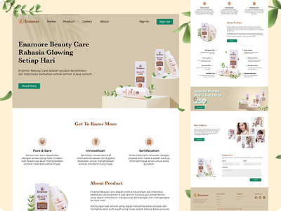 Beauty Product Web Design app design ui ux