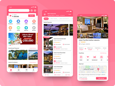 Hotel Booking App Design app design ui ux