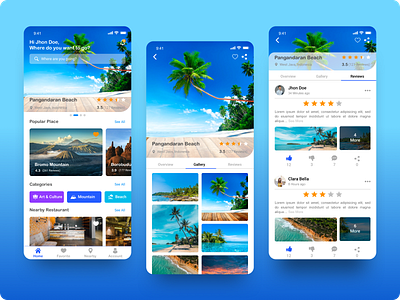 Travel App Design app design ui ux