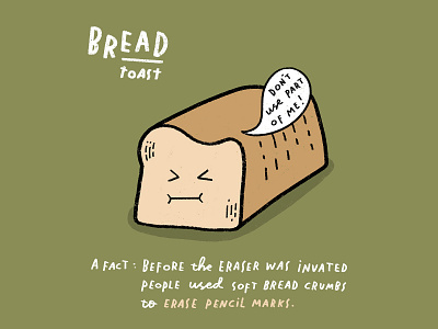 Bread Toast doodle food iamillustration illustration procreate