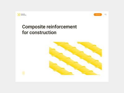 Composite reinforcement / webdesign branding design illustration minimal ui ux web webdesign website