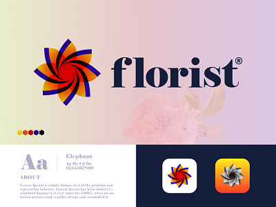 Florist Creative Modern Logo Design 2d 3d apps branding creative design dribbble florist flower logo concept icon identity illustration logo logo design logo maker logo trends mod modern ui vector