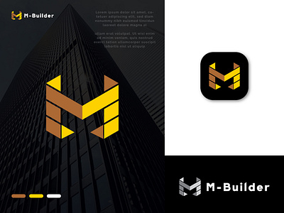 M-Builder Logo Design || M Letter Logo Mark