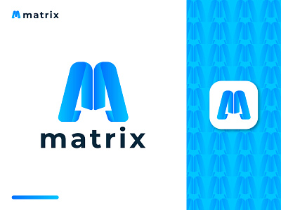 M Modern Logo Mark || Matrix ||