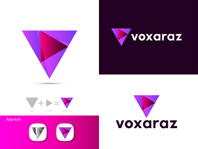 V Letter Modern Logo || voxaraz ||