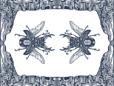 Alchemical beetles Print