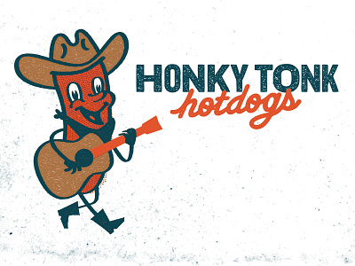 Honky Tonk Hugo anamorphic food guitar honky hotdog hotdogs hugo script singing tonk trailer woodtype