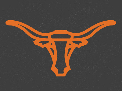 Hook 'Em austin bevo football icon longhorns monoline orange texas texture