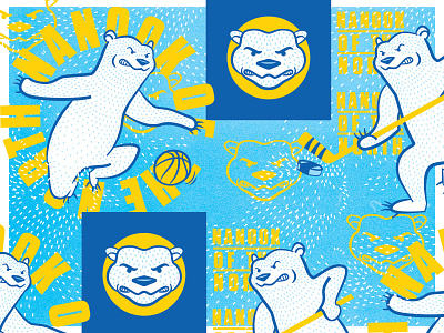 Bears and bears and bears, oh my! III basketball hockey identity logo mascot north polar bear star