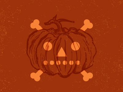 Smashing Pumpkins crossbones death halloween orange pumpkin rooftop skeleton smash texture toss