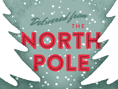 Santa Stamps_North Pole blue north pole santa claus santa stamps snow texture trees