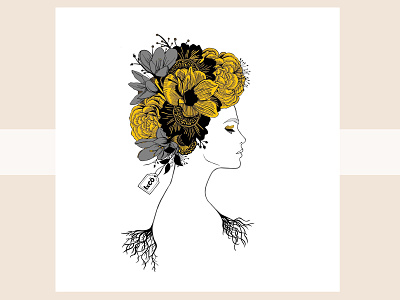 Lady Flower by IxCÖ flower flowers illustration illustration art illustration design ixco lady