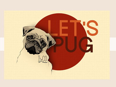 Let's Pug by IxCO dog dogs illustration illustration art illustration design pug pugs