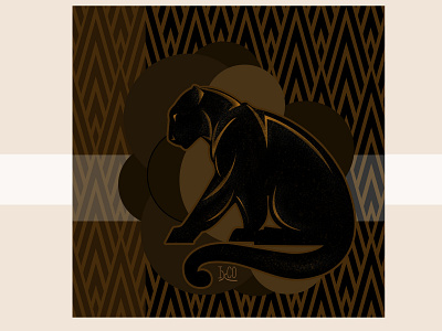 Roaring Black Panther by IxCO graphic graphic design illustration illustrations panther panthers