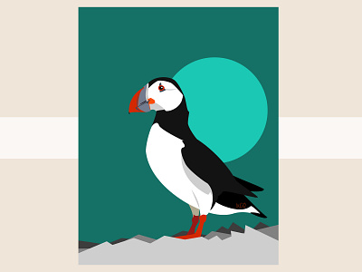The Puffin by IxCO bird bird illustration ixco puffin