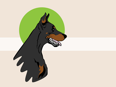 the Doberman by IxCO breed breeds design doberman dog dog illustration dogs illustration illustration art illustration design ixco