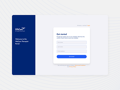 Therapist Web App app branding design logo typography ui ux