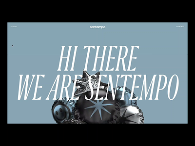 Sentempo - Studio Page 3d 3d animation after effect after effects design minimal ui ux web website