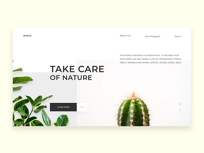 Landing page - WORLD.