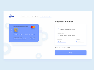 Credit Card - Checkout form