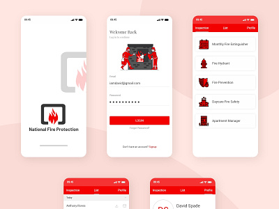 National Fire Protection fire department mobile app mobile ui protection