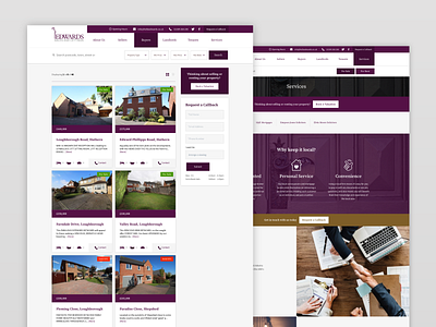 Edwards Estate Agents Website UI estate estate agents ui ui design ux web website