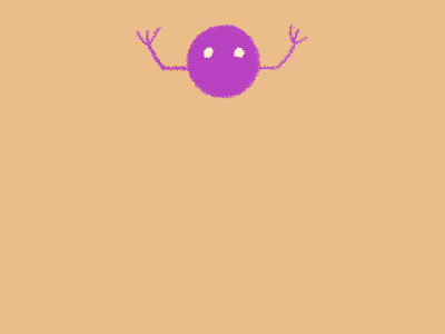 Purple ball 2d animation animation