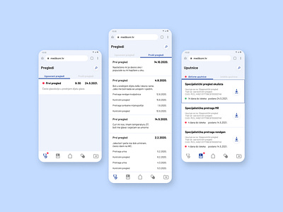 Dizajn komunikacijskog sustava — Medikom app design ui ux vector