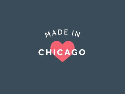 Made in Chicago heartbeat CSS animation